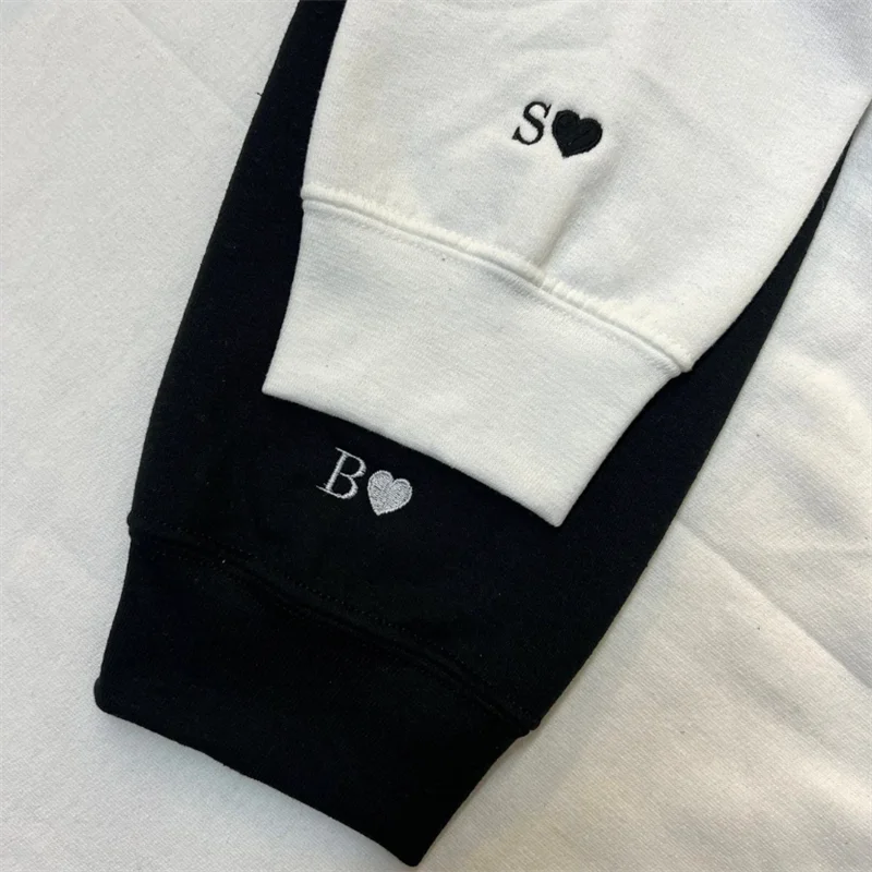 Sweat à capuche personnalisable couple HappyDaysLove