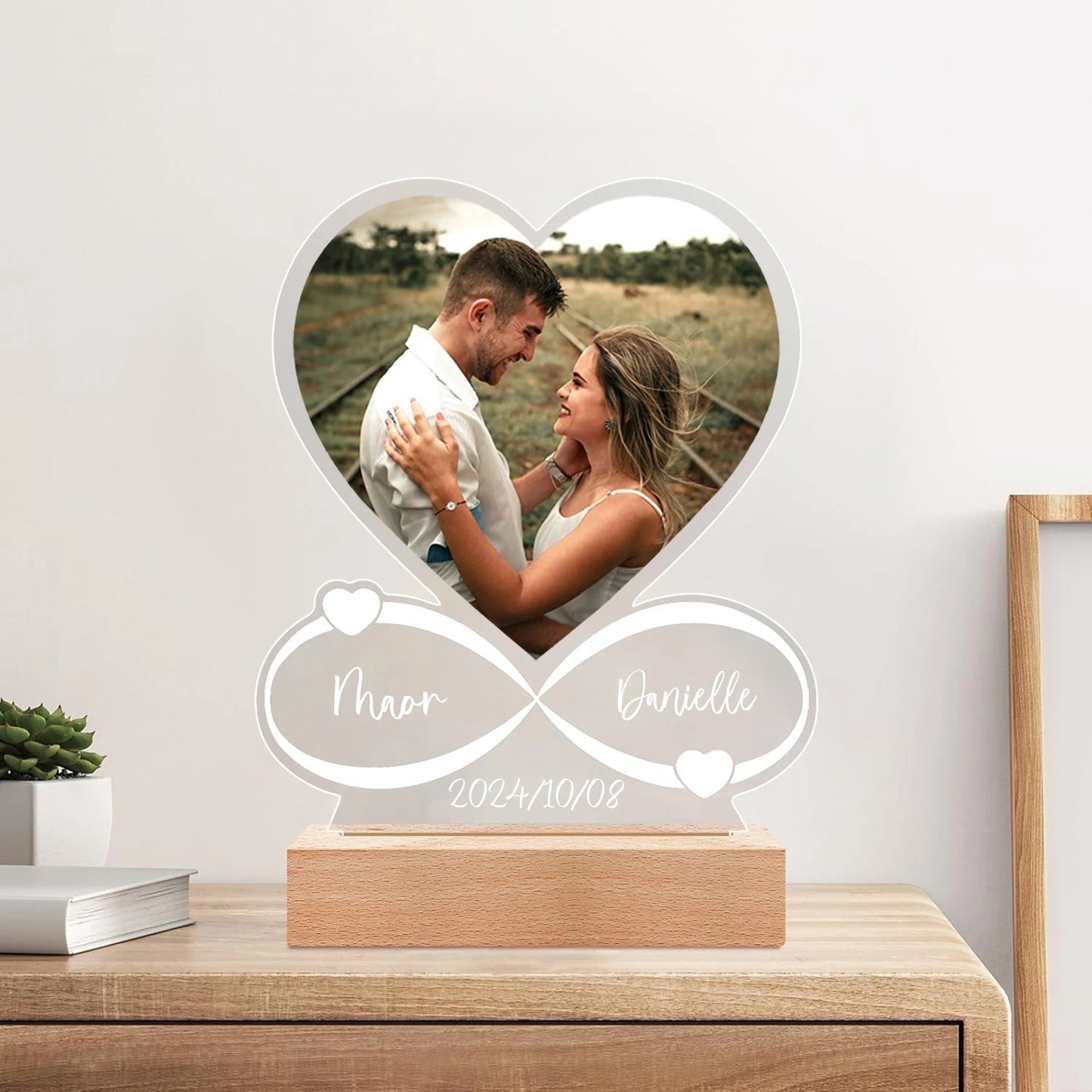 Plaque en acrylique personnalisable Ma boutique