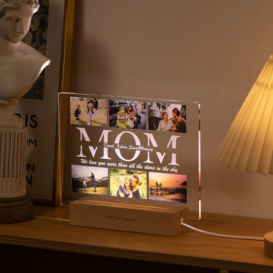 Lampe personnalisée en acrylique Ma boutique